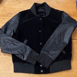 rag & bone Black Bomber Jacket